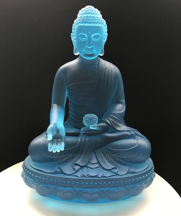 匠门琉璃佛像阿弥陀佛各式琉璃工艺品各式大小尺寸定制厂家