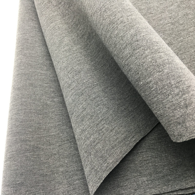 麻灰色空气层tr弹力空气棉针织布tr双面空气层夹丝三明治空气层