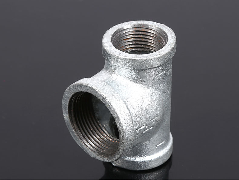 厂家直供玛钢三通内外丝三通正三通消防镀锌丝接三通铸铁三通