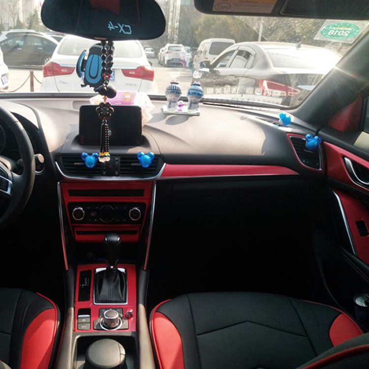 适用于16-18款马自达cx-4内饰改装饰碳纤维贴纸 中控排档位改色贴