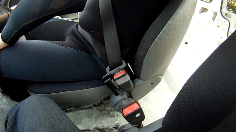 专利按压式自动锁扣解锁装置汽车落水应急逃生安全带自动解锁器