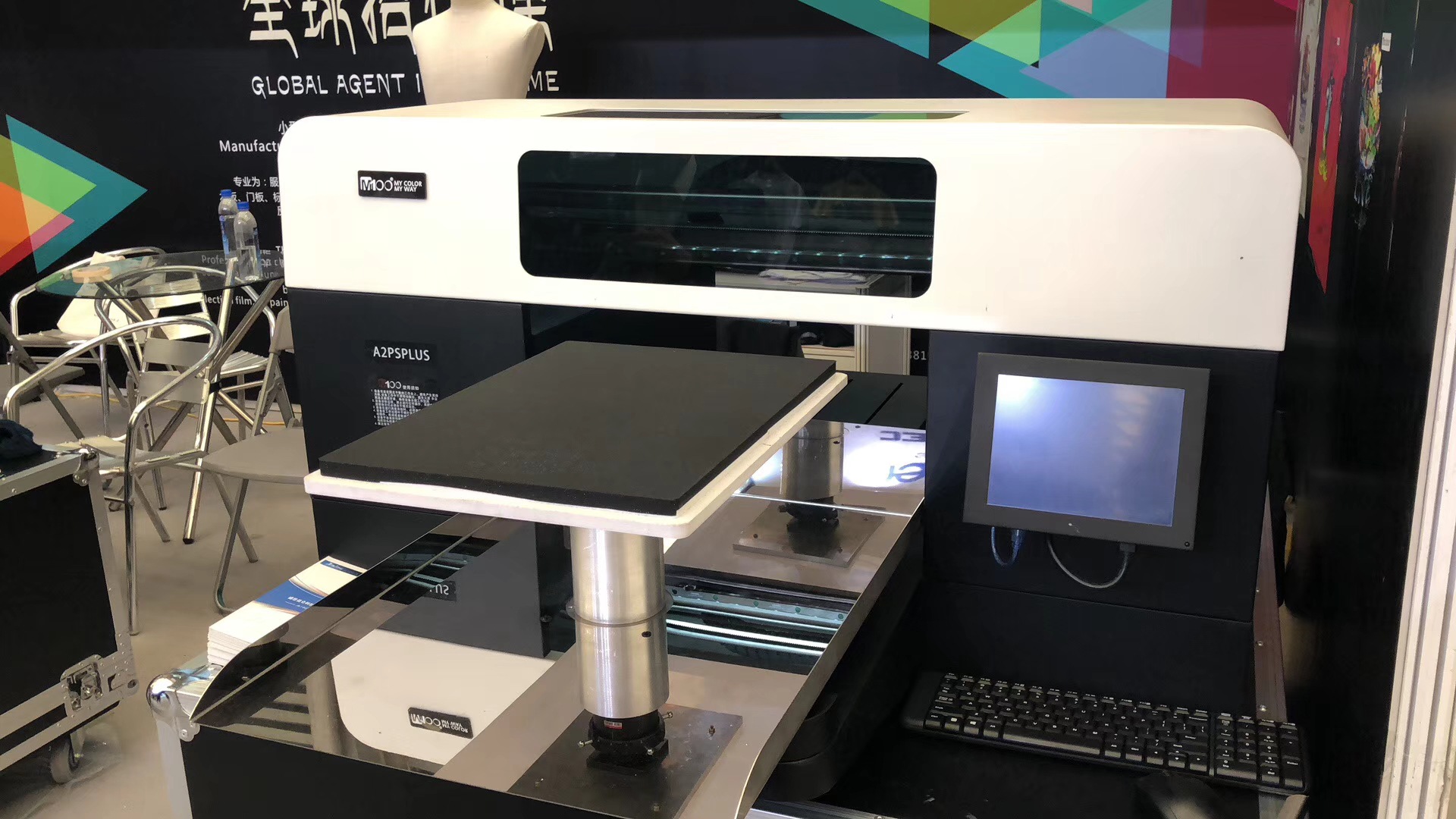 白墨高效率出品t恤彩印机手提袋帆布袋个性定制印花机