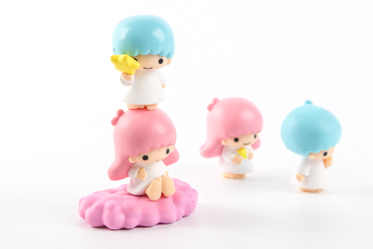 可爱双子星叠叠乐层层叠公仔摆件 儿童益智玩具模型礼物