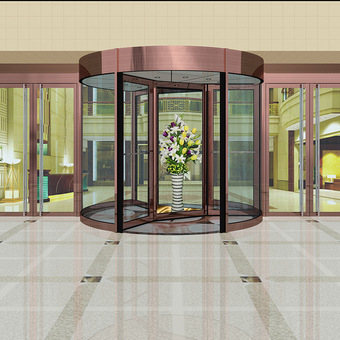 雷博胜自动门 三翼自动旋转门工程 厂家供应 上门安装手动旋转门