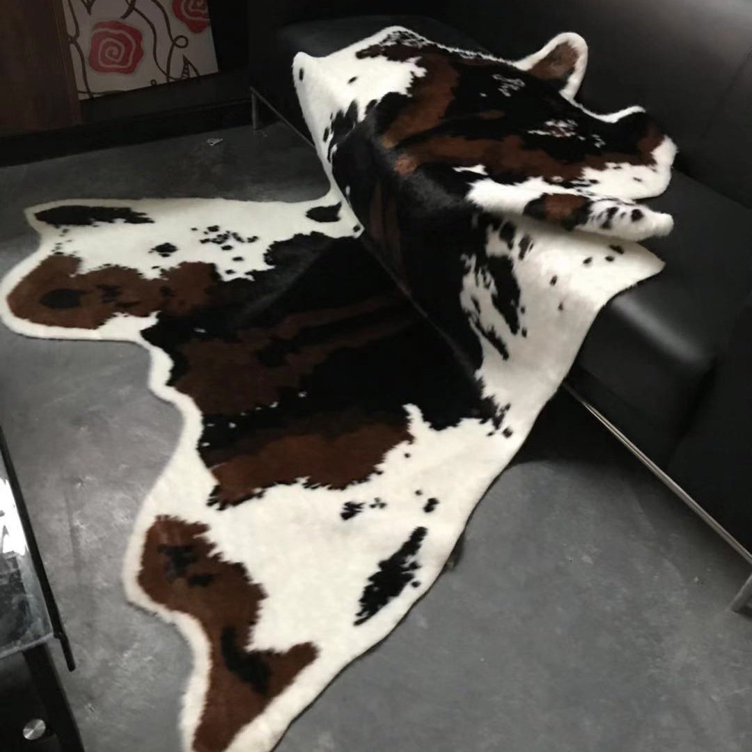 INS Amazon Bed & Breakfast Cow Carpet Imitation Cow Whole Leather Floor Mat Chair Mat Exclusive for Cross-Border