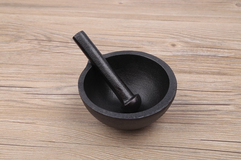 铸铁捣蒜臼手动蒜泥器捣蒜器蒜蓉器捣碎器大蒜压蒜家用研磨罐擂钵