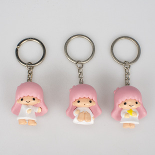11款双子星动漫摆件little twin stars玩具模型塑胶公仔挂件匙扣