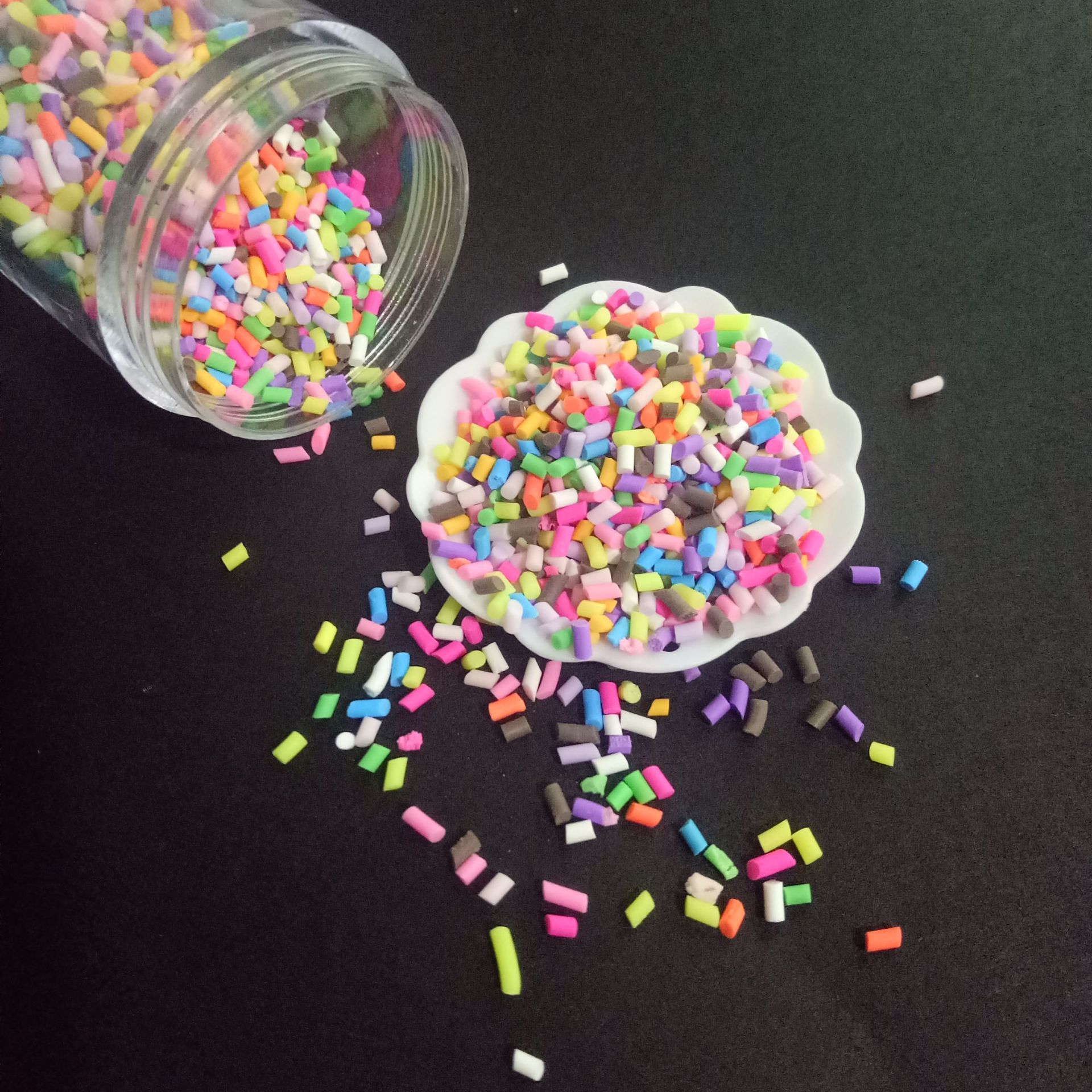 厂家直销3克装仿真花生碎巧克力碎 巧克力丝 软陶巧克力丝糖粒果