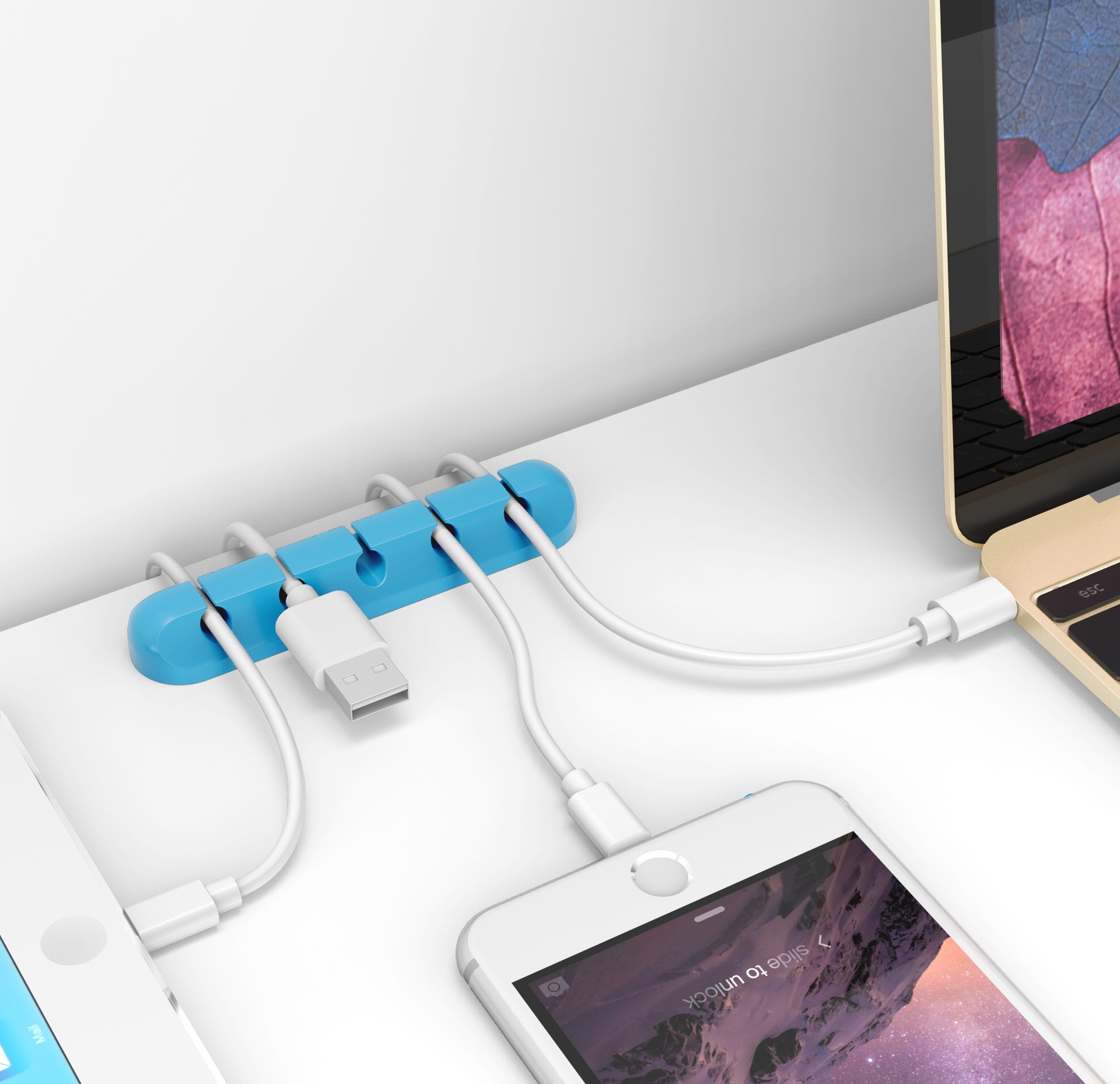 品  名:万能桌面固线夹/电线固定器/电线整理   材  质:硅胶, 后面