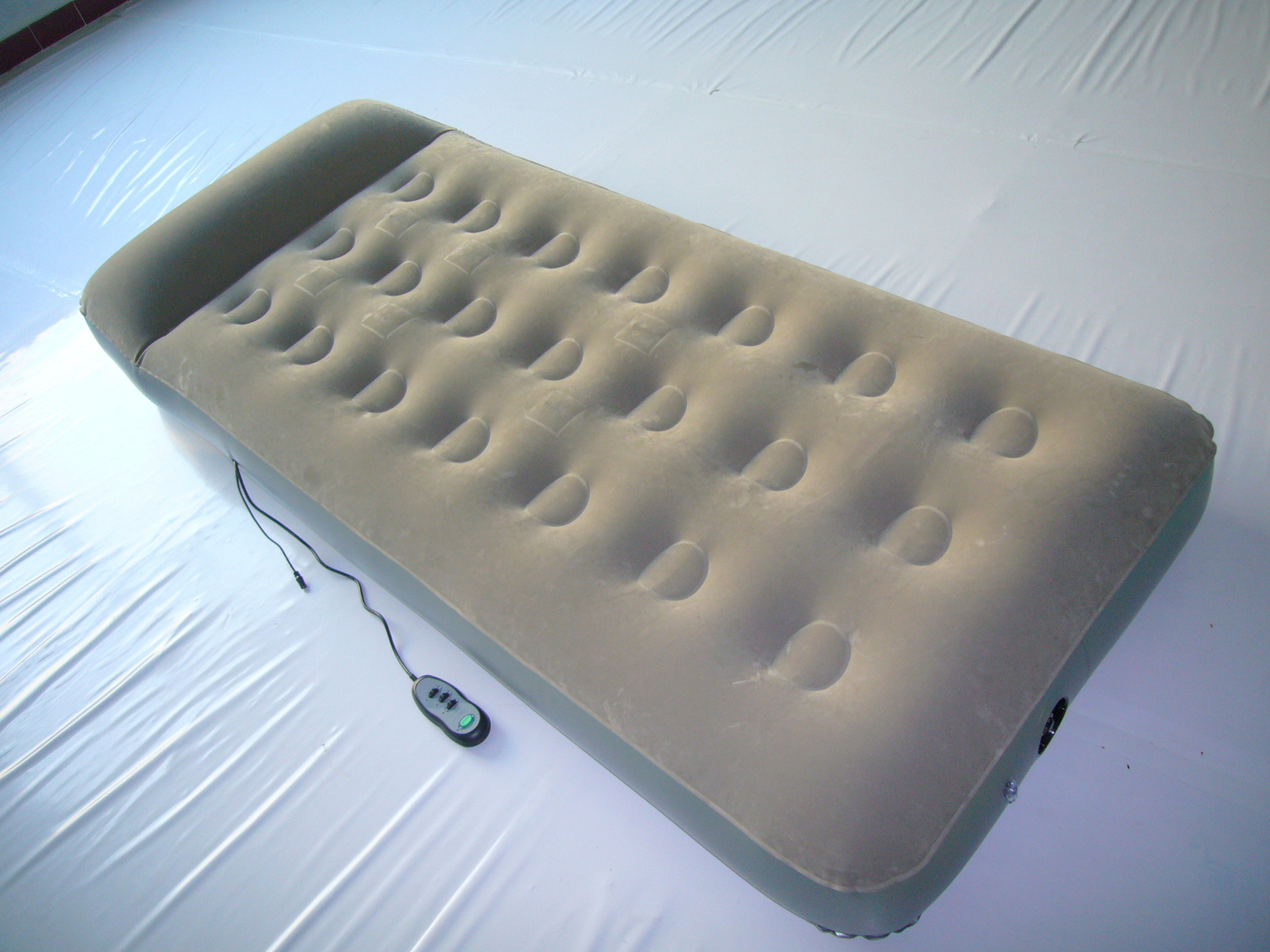 户外春游易携带充气床 充气床垫 pvc植绒床垫 单双人充气床