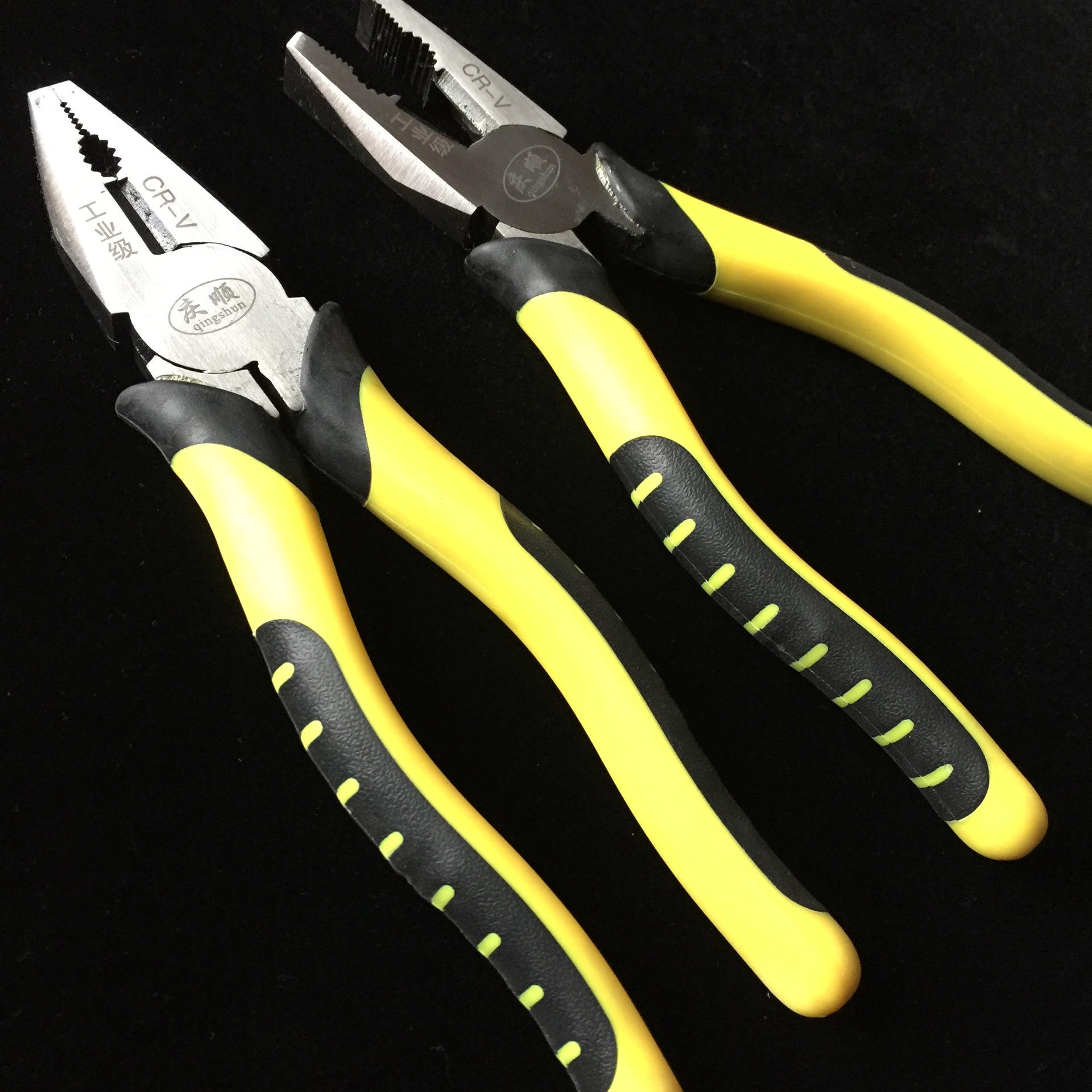 【厂家直销】庆顺虎皮柄8寸钢丝钳 手动省力钢丝钳 剪钢丝钳子