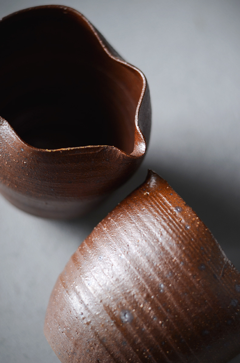 景德镇手工老岩泥葫芦形公道杯茶海创意福禄分茶器匀杯茶道配件