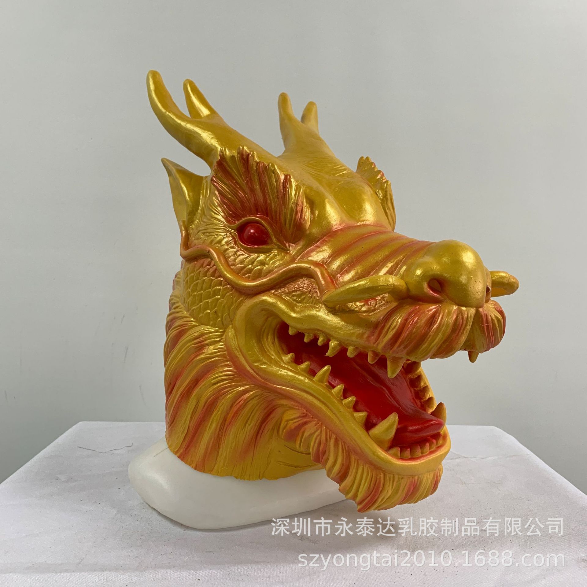 龙头面具 12生肖 乳胶动物面具 化妆派对表演道具 厂家直销中国龙