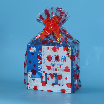 43*56cm 毛绒玩具包装塑料袋 印花礼品袋 元宝包装袋玩具娃娃袋