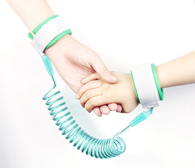 儿童防丢绳现货宝宝室外安全防走失手环弹簧绳小孩带牵引防丢绳子