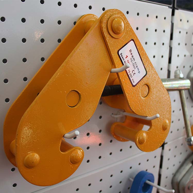 yc钢轨夹钳1t2t3t5t工字钢轨起重钳h型钢板轨道夹持器工字钢夹钳