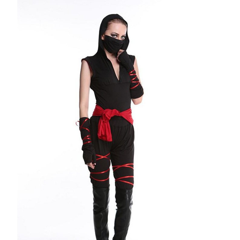 情趣蒙面女郎忍者游戏制服万圣节北海道忍者战士角斗士服cosplay