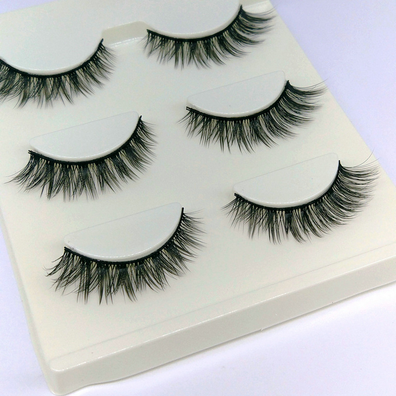 3d-17 False Eyelashes Three-Dimensional Multi-Layer Eyelash Tufted Long 3 Pairs of Eyelashes