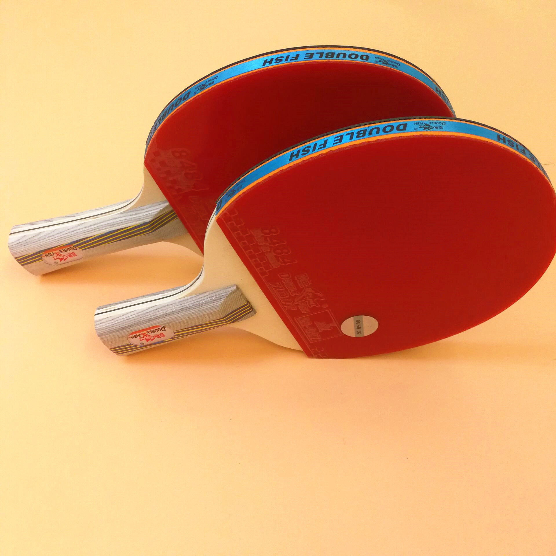 双鱼4d乒乓球拍 单只装配拍套成人儿童比赛训练拍ppq体育用品批发