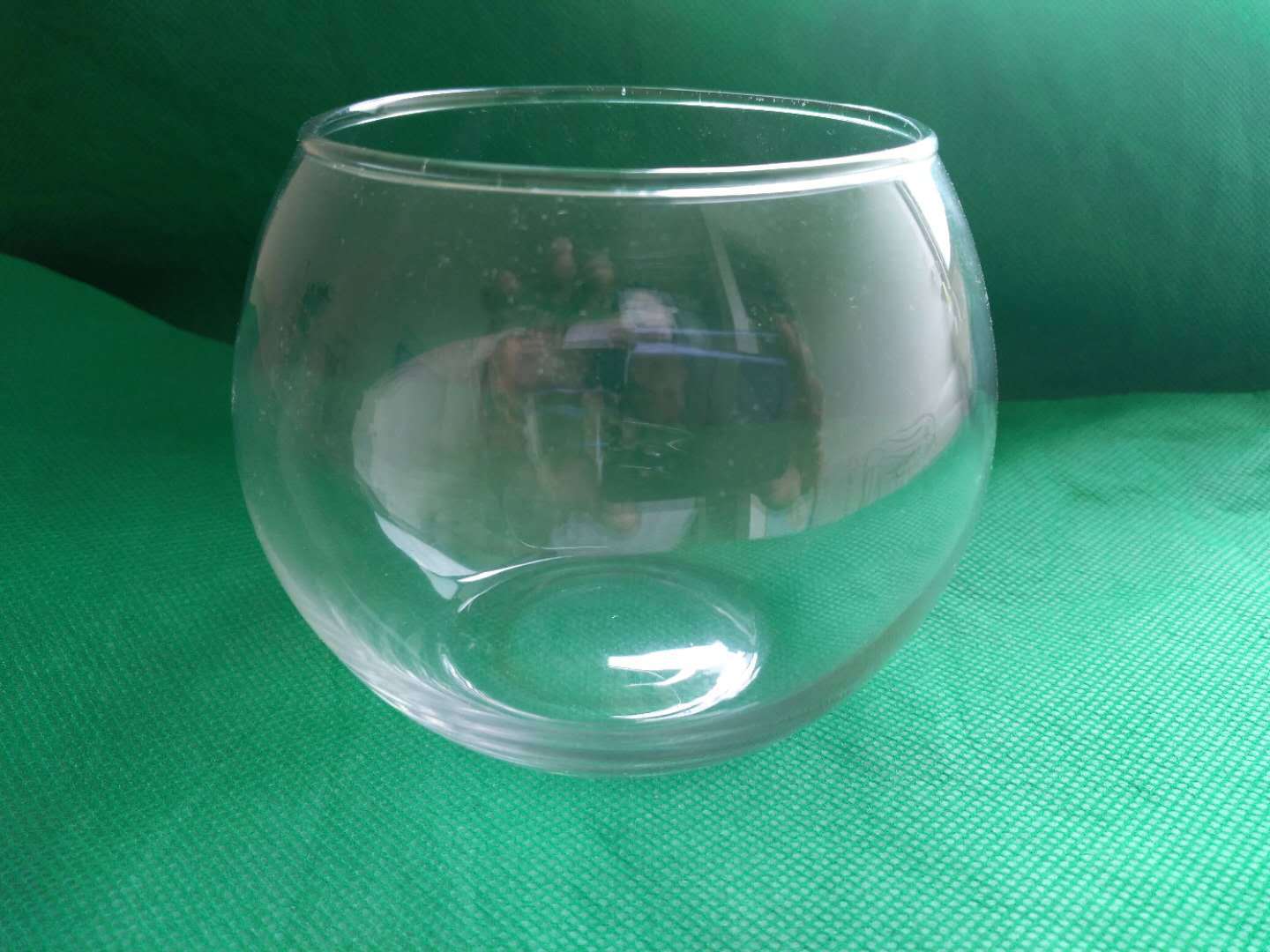 球形玻璃烛杯 高80肚径100mm球杯 玻璃小花瓶