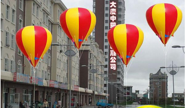 厂家生产销售2米地飘定做空气飘球 2米到6米升空气球金色空飘气球