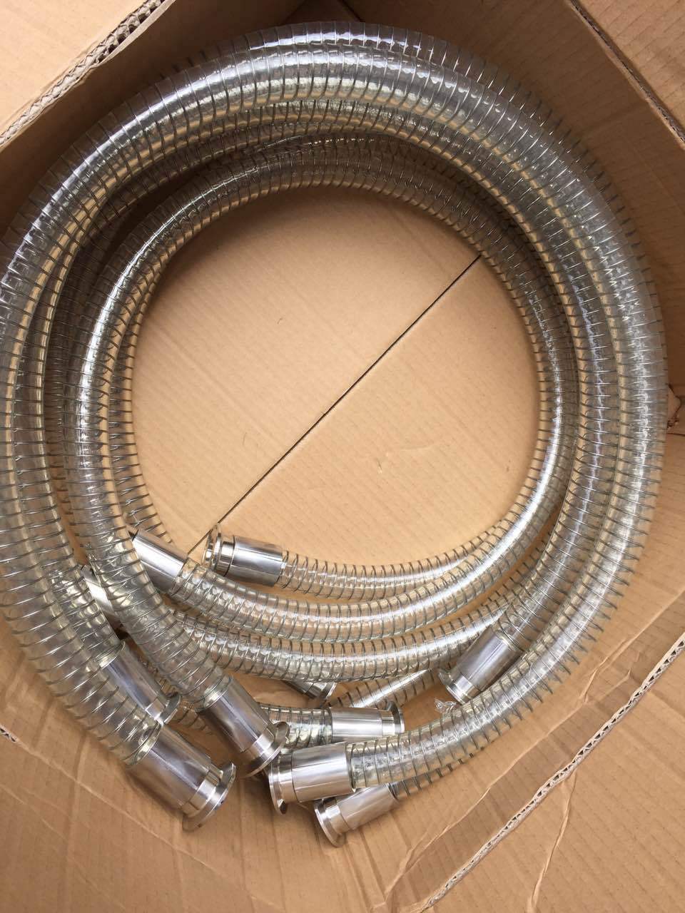 食品级无毒无味钢丝软管 不含塑化剂吸料管 果汁饮料输送灌装软管