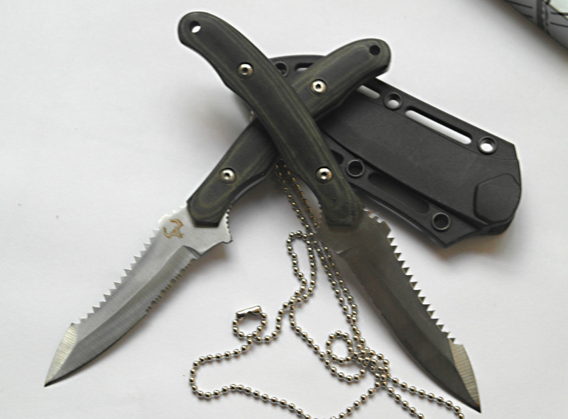 批发 刀具户外军刀猎刀 求生多功能野营小直刀 锯木刮鱼鳞刀