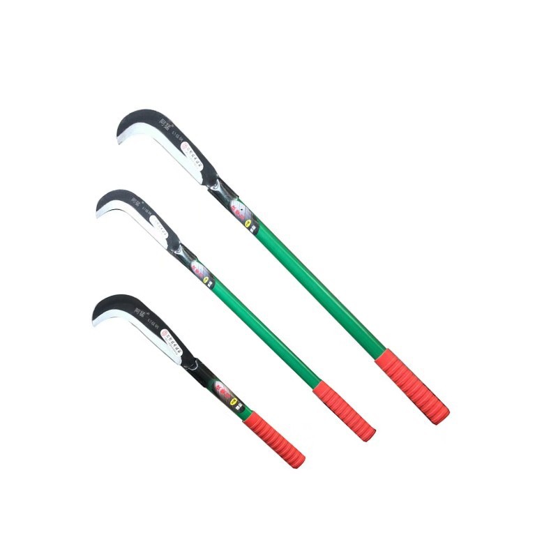 加长铁柄勾刀 三款可选 园艺农用工具弯头柴刀 农用镰刀