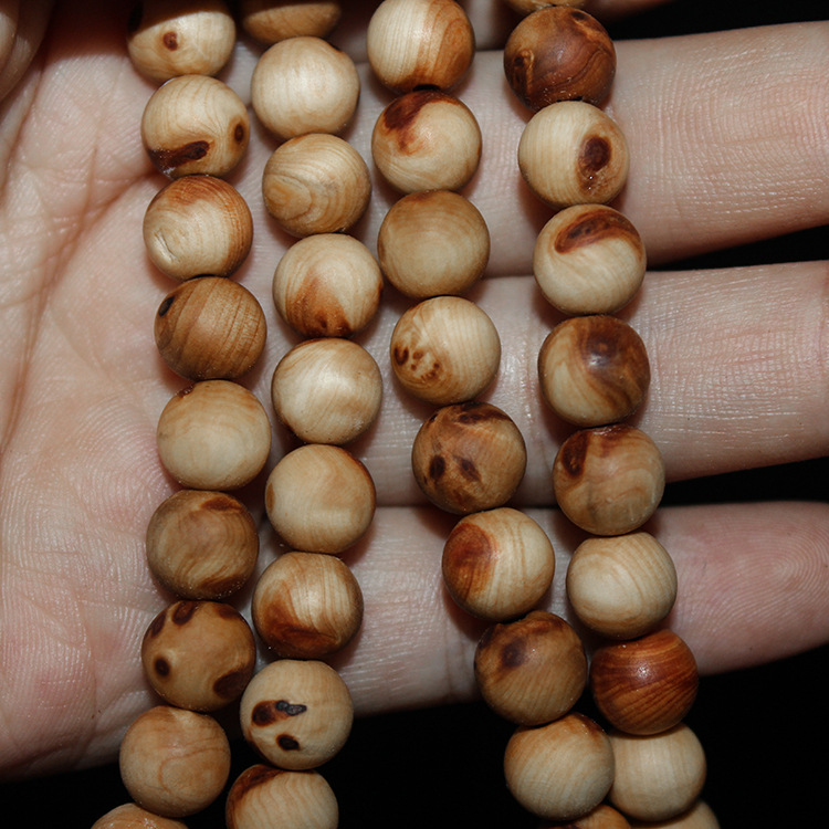 崖柏留疤108颗手串全透血龙木男女款佛珠琥珀8厘文玩收藏木珠工艺