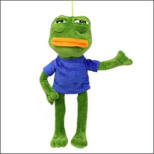 新款魔性网红表情包大眼青蛙悲伤蛙毛绒公仔玩偶搞怪生日礼物礼品