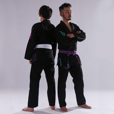 巴西柔术道服训练比赛衣服黑色 bjj gi 成人男女