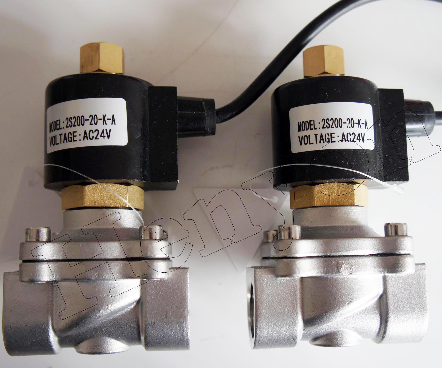 2w200-20bk/2s200-20k不锈钢常开电磁阀dn20防水电磁阀 6分水阀