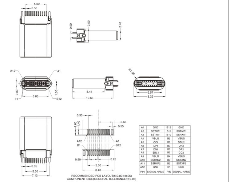 usb插头3.1 type c,usb公头 3.1 type c ,手机usb公头 3.1 typec