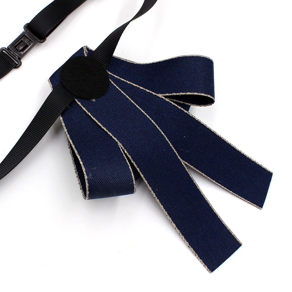 韩版手工领结领花现货批发 2.5cm织带领结配饰 职业装领花领结女