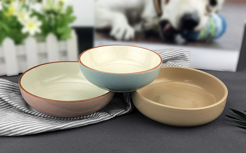 陶瓷狗猫咪碗狗盆小型犬猫咪宠物狗狗用品猫粮碗单碗猫碗饭盆食盆