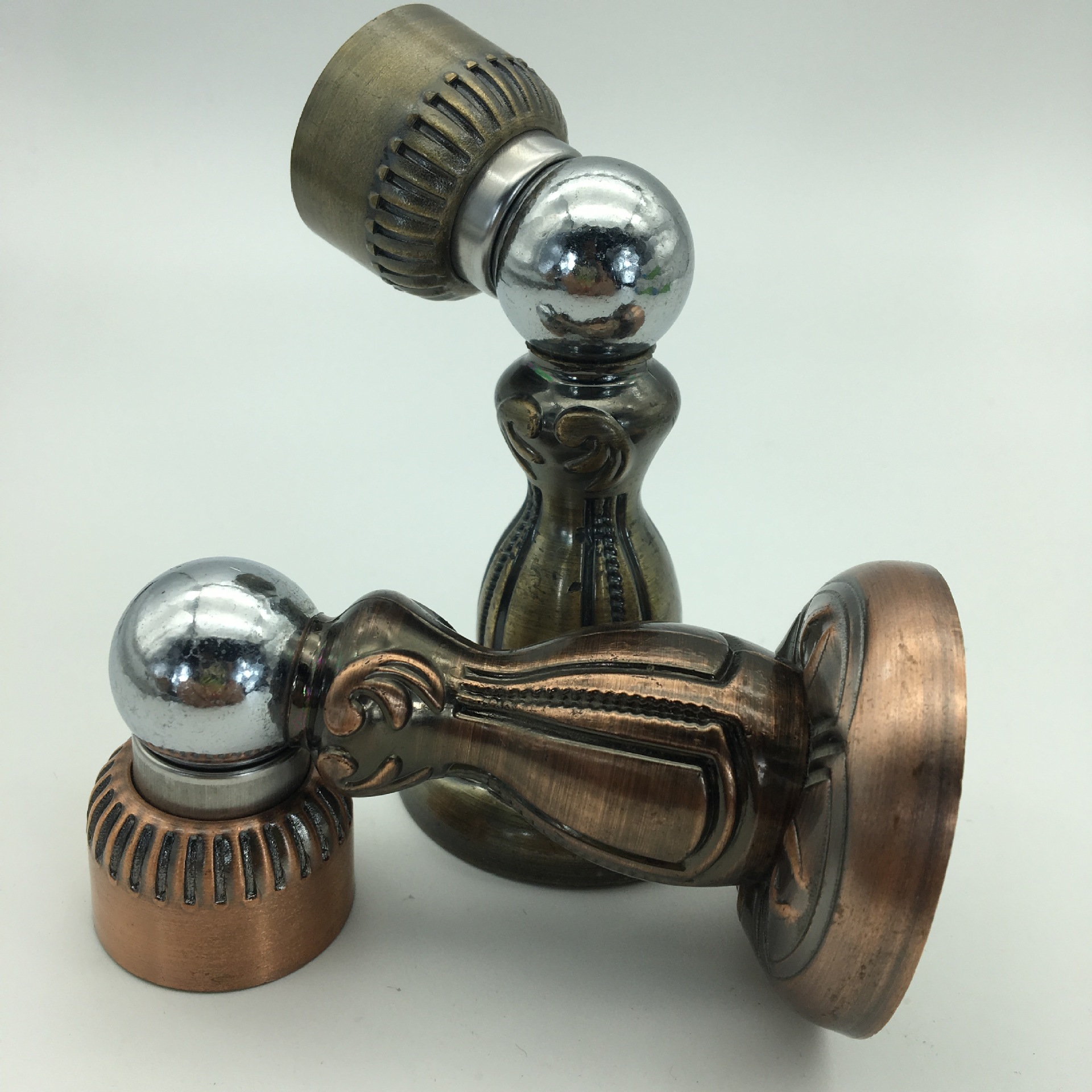 [厂家直销]689欧式铁合金花瓶型强磁门吸 室内外门五金-红古/青古