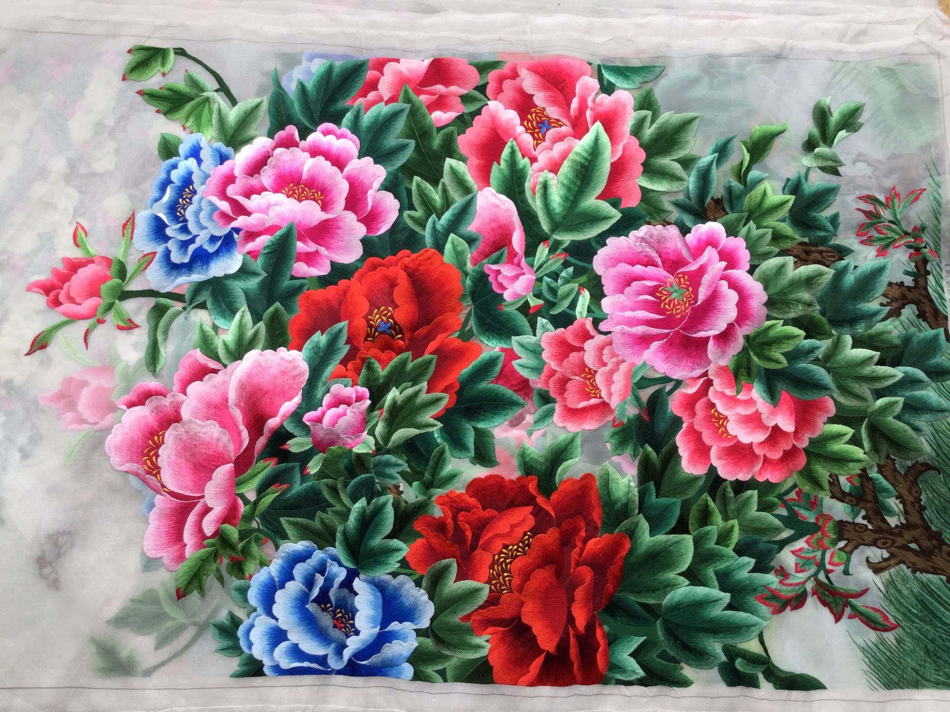 苏绣 双面绣 屏风 手工刺绣 朝鲜绣 挂画 工艺品 纯手工刺绣