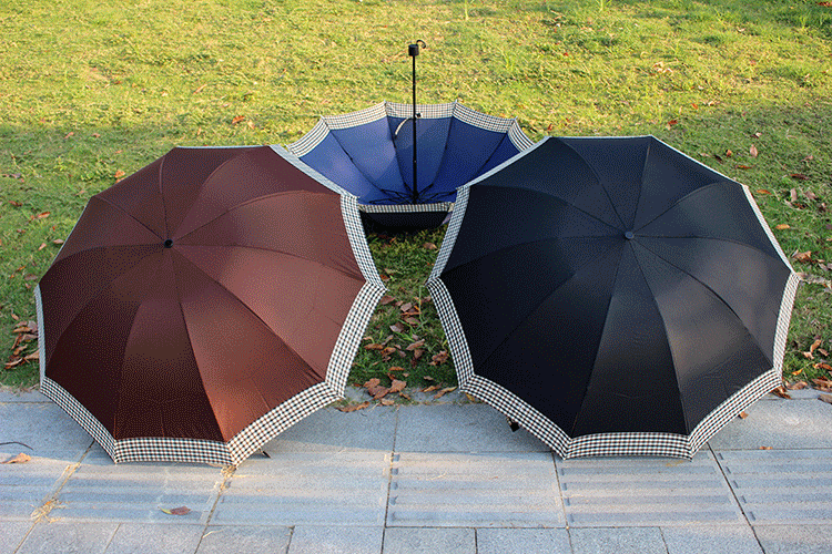 供应 男士双人抗风晴雨伞10骨加大现货折叠伞