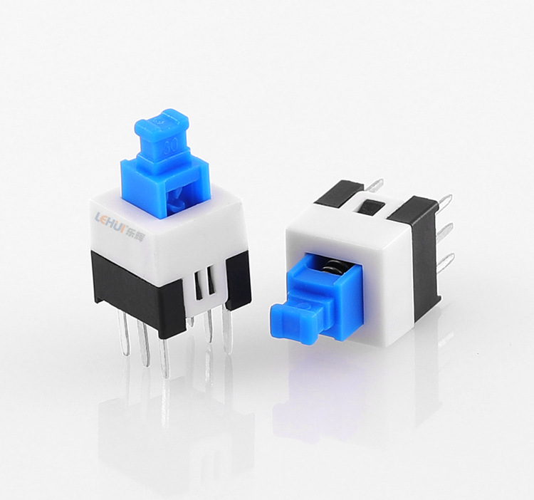 源头厂家直供自锁开关7*7 自锁无锁按键开关耐温220度 触感清晰