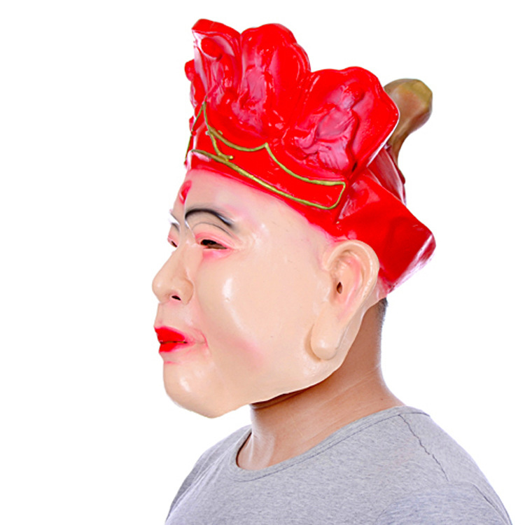 万圣节cosplay化妆舞会面具长发鬼脸表演用品西游记沙和尚面具