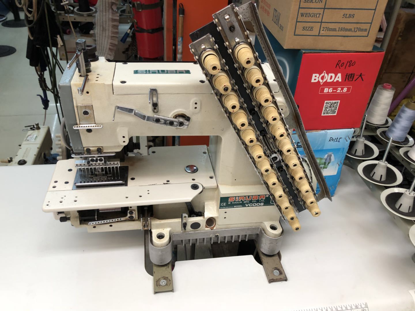 服装银箭vc008针机橡筋松紧带裤腰缝纫机拉腰机服装电脑裤头腰机