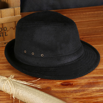 帽子秋冬中老年男士英伦潮新款保暖透气时尚礼帽爵士帽批发-阿里巴巴