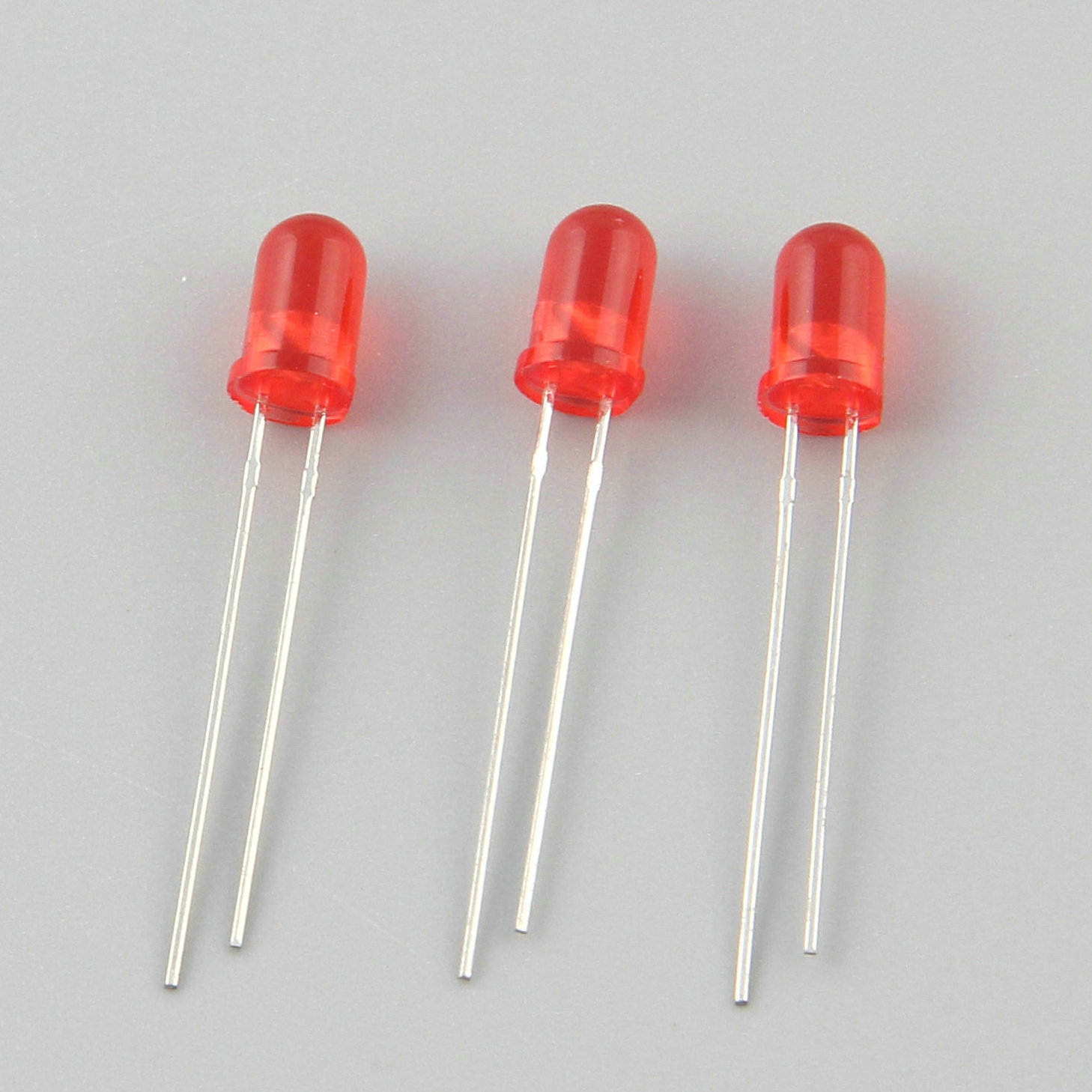 供应直插式发光二极管 5mm圆头有边雾状绿发普绿高亮短脚led灯珠