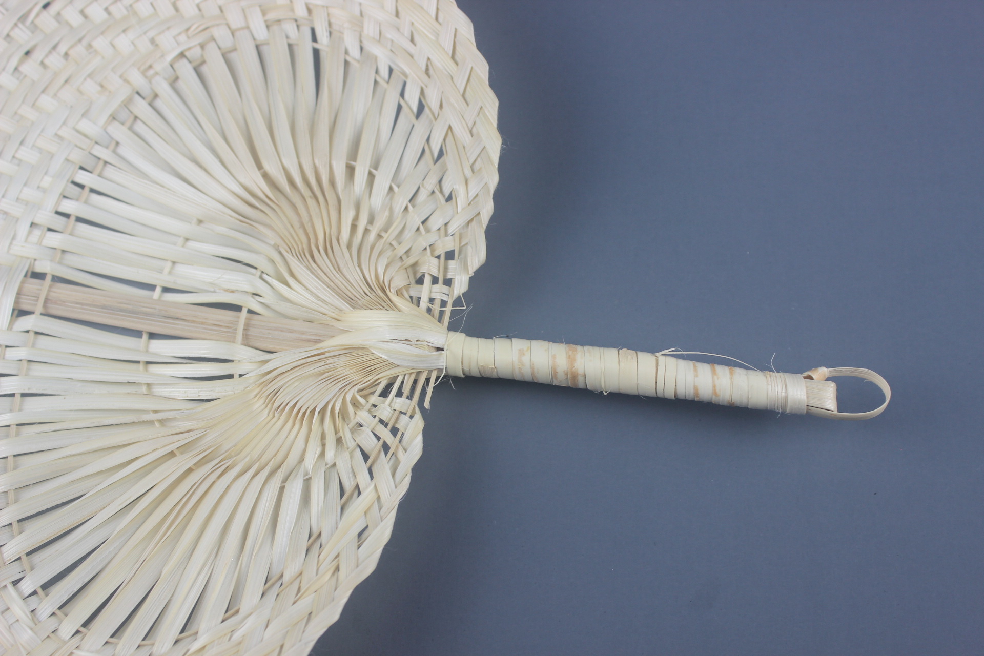 竹编扇子 夏季蒲草扇 夏凉必备手工编织