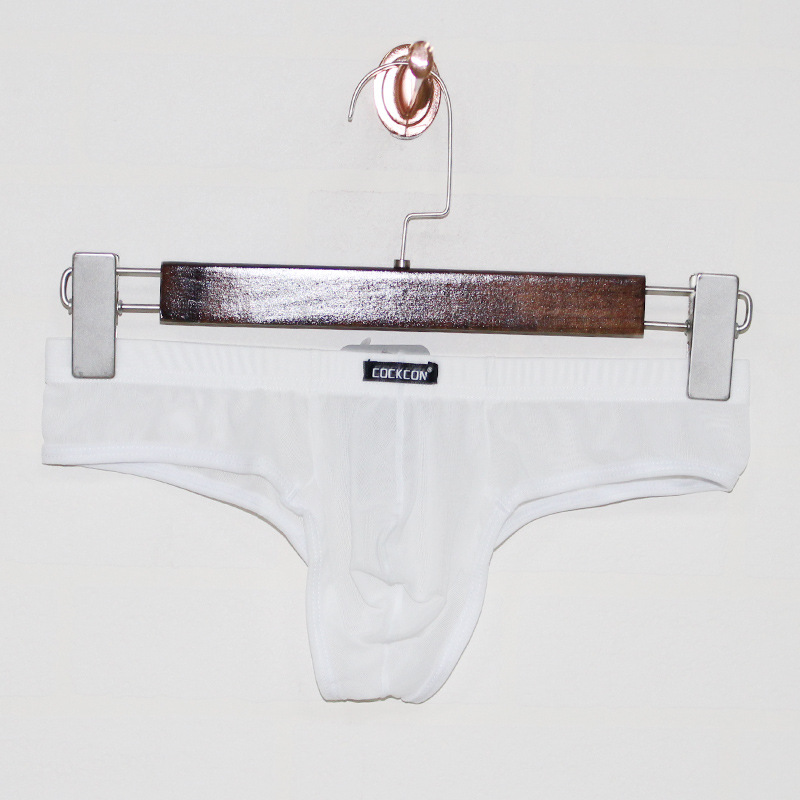 男士网纱三角性感透气u凸囊袋透气青年个性低腰内裤裤衩一件代发