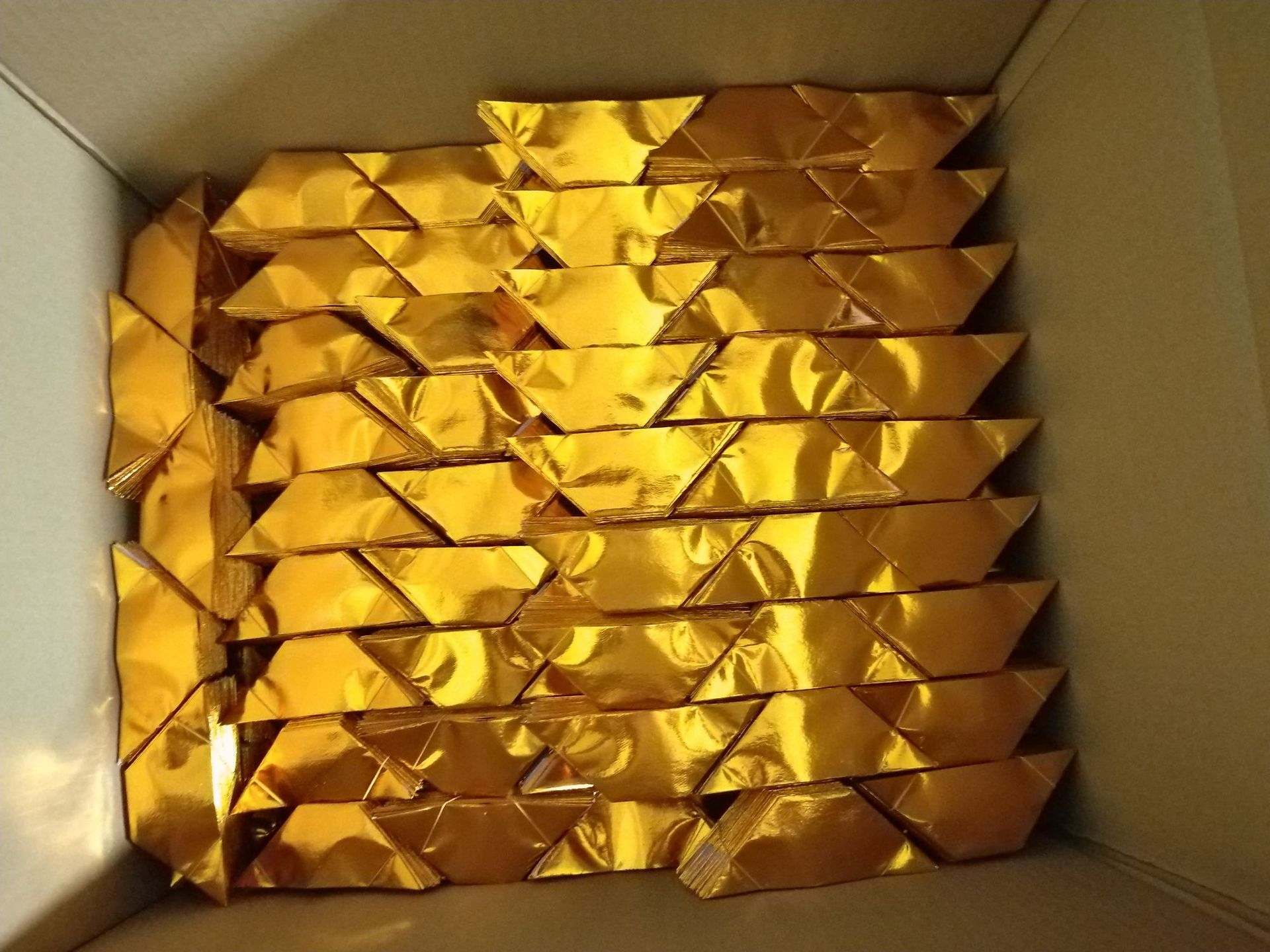 厂家金银好纸金元宝半成品10*13/箱4万个祭祀祭祖折纸钱 殡葬用品