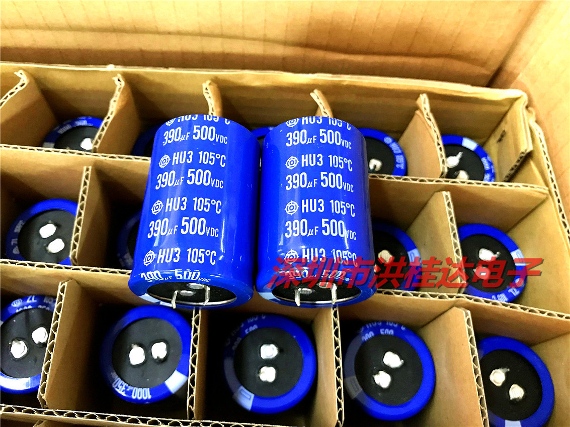 原装日立 电解电容500v390uf 35x50 105度 hu3系高频 390uf500v