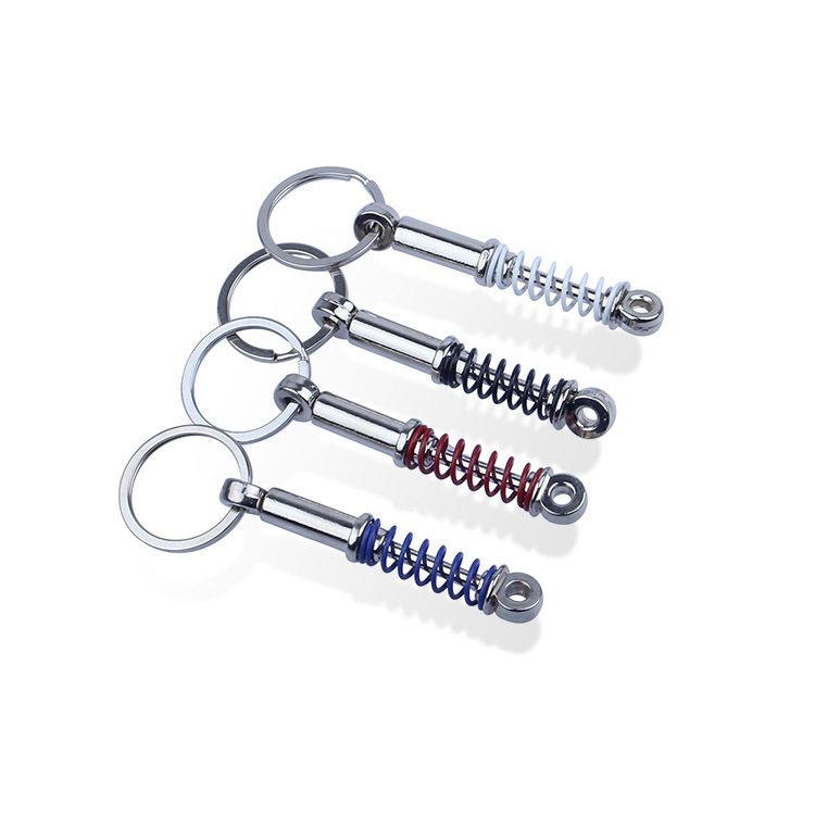 Car Modification Fittings Keychain Pendant Creative Shock Absorber Keychain Piston Shock Absorber Personalized Gift Accessories