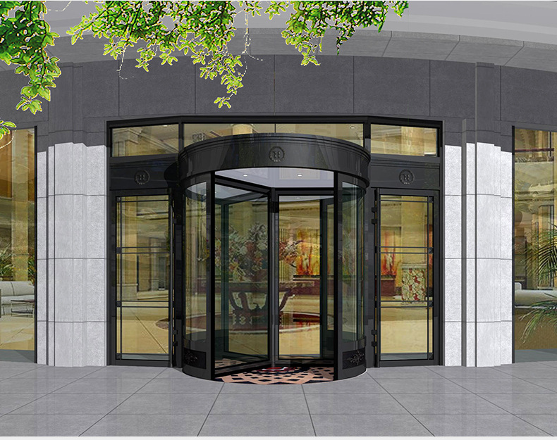 雷博胜 酒店大厦三翼自动旋转门 厂家直销