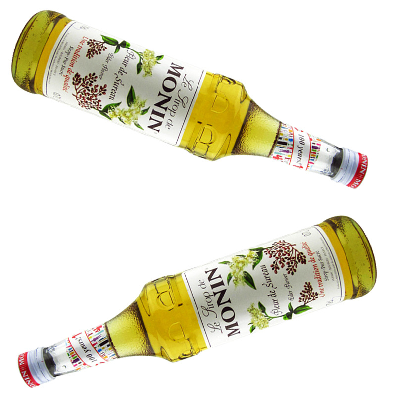 莫林monin elderflower接骨木花风味糖浆 果露 调饮品鸡尾酒700ml
